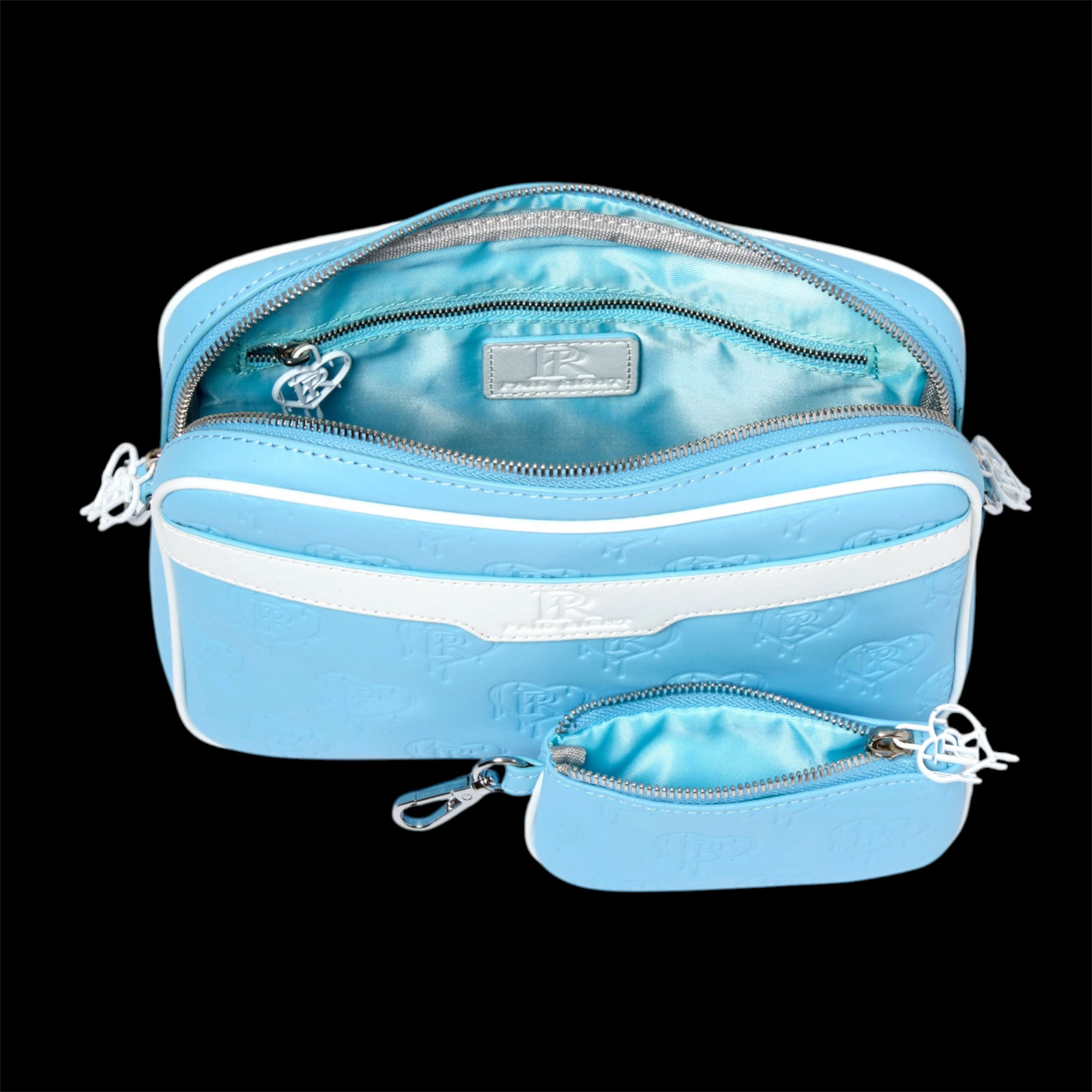 PR Messenger Bag - Baby Blue x White