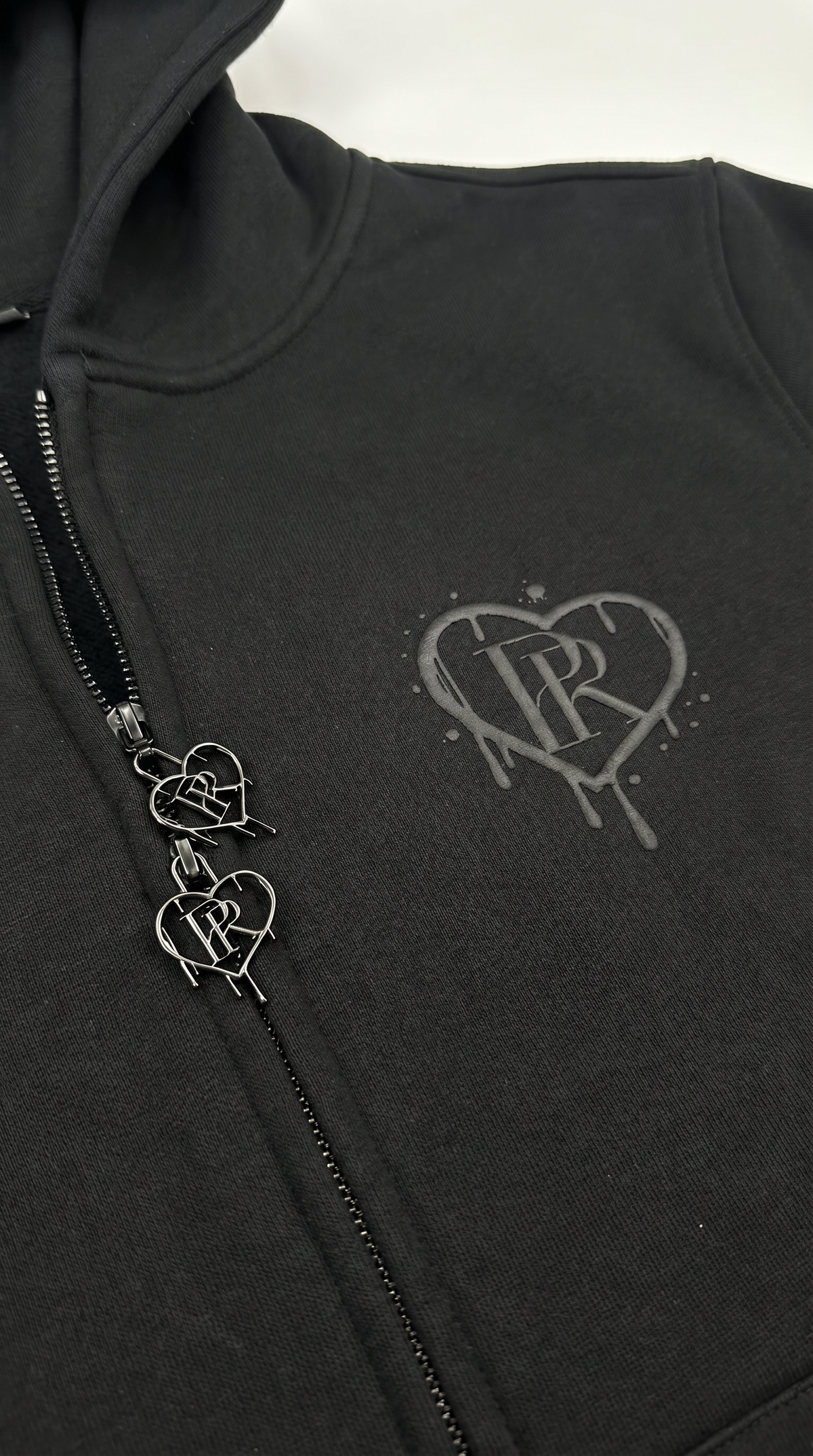 PR HD Black on Black Zip Up Tracksuit