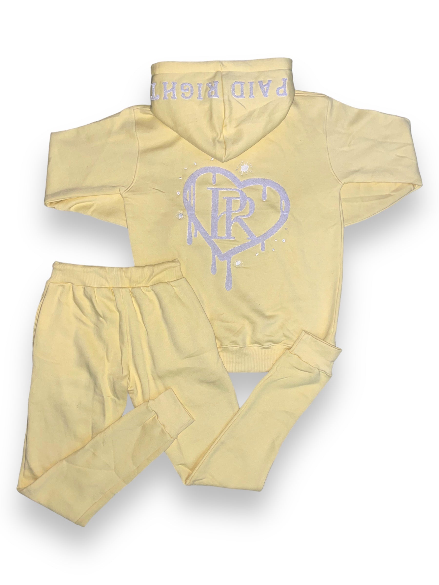PR HD Stone Yellow Chenille Tracksuit Set