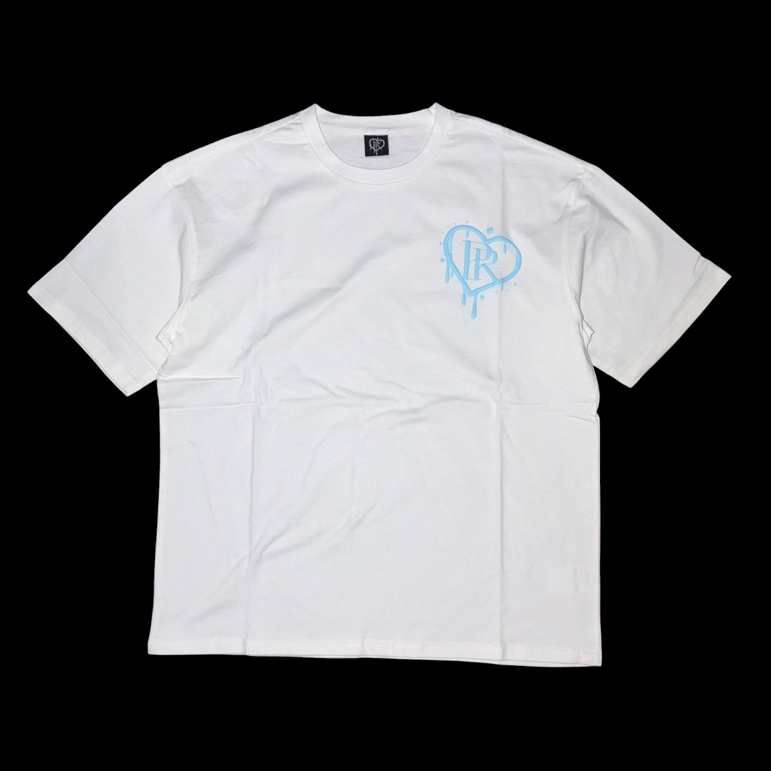 PR HD White Puff Print Tee