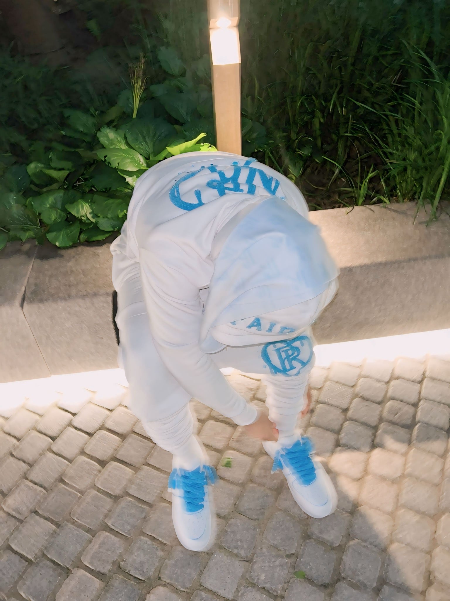 PR HD White Chenille Tracksuit Set