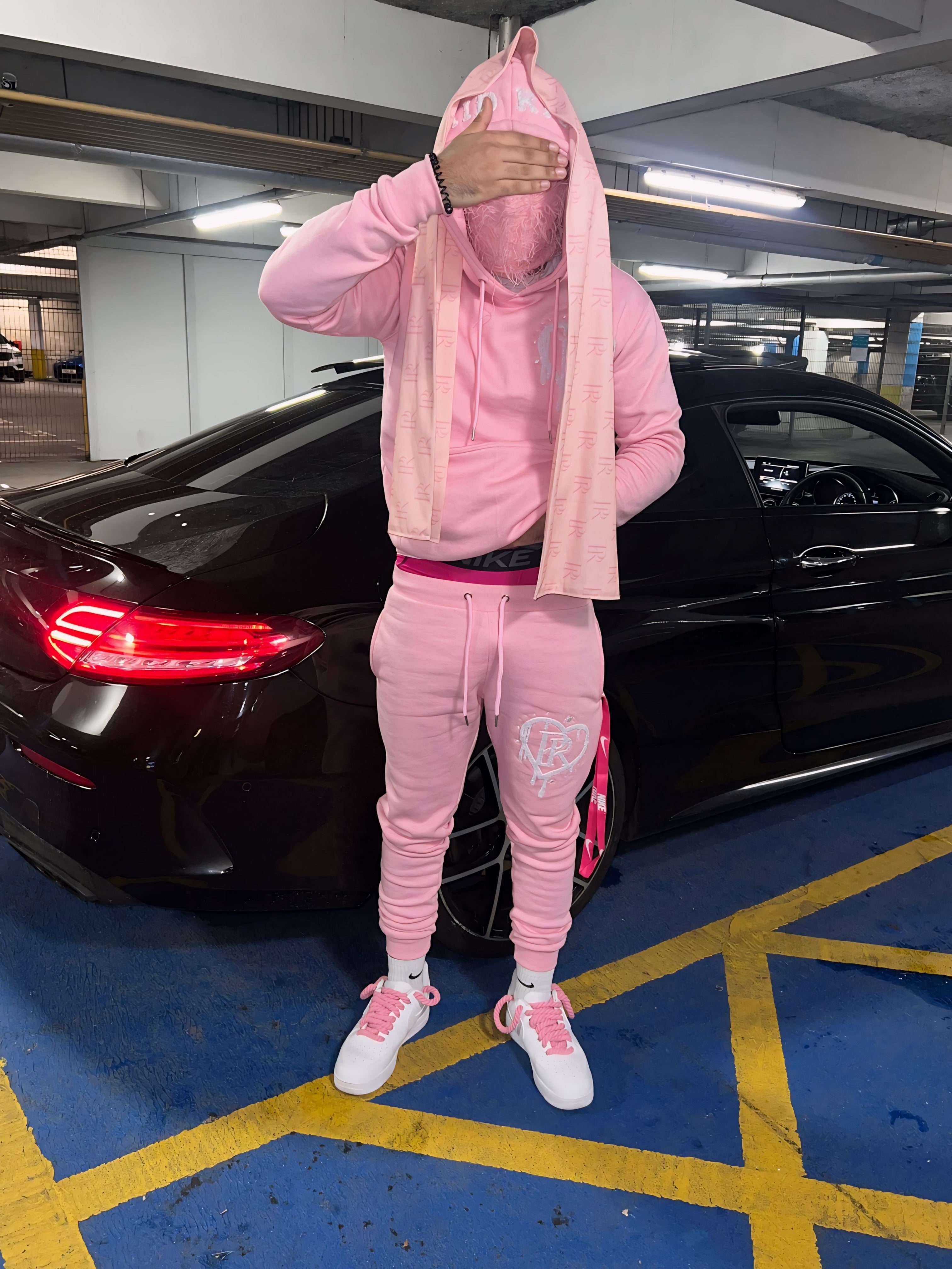 PR HD Pink Chenille Tracksuit Set