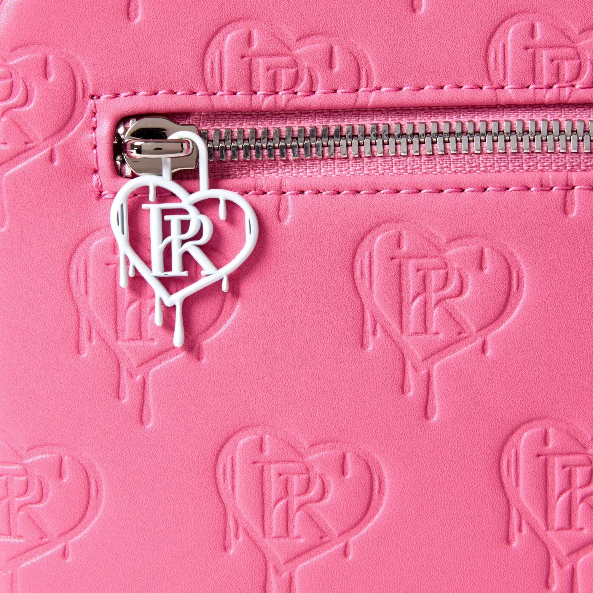 PR Messenger Bag - Fuchsia Pink x White
