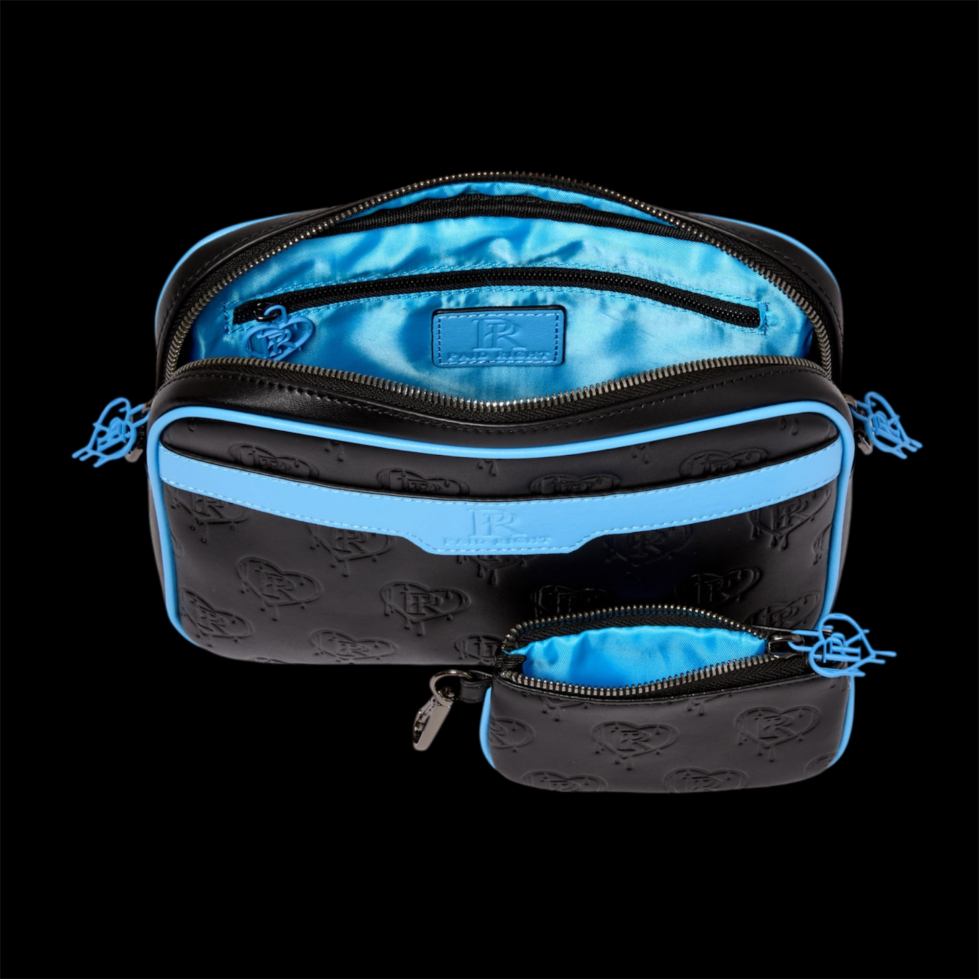 PR Messenger Bag - Black x Blue