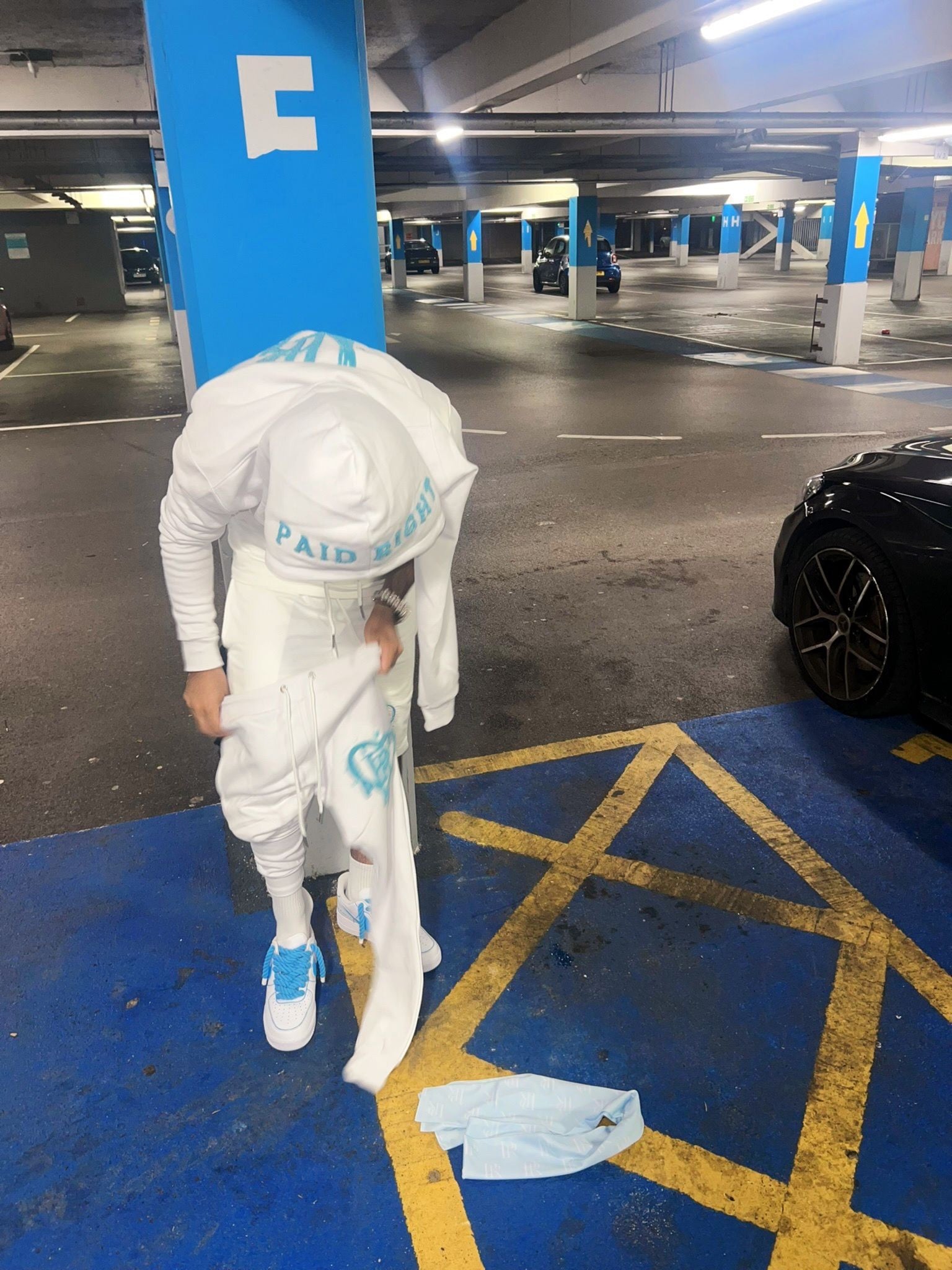 PR HD White Chenille Tracksuit Set