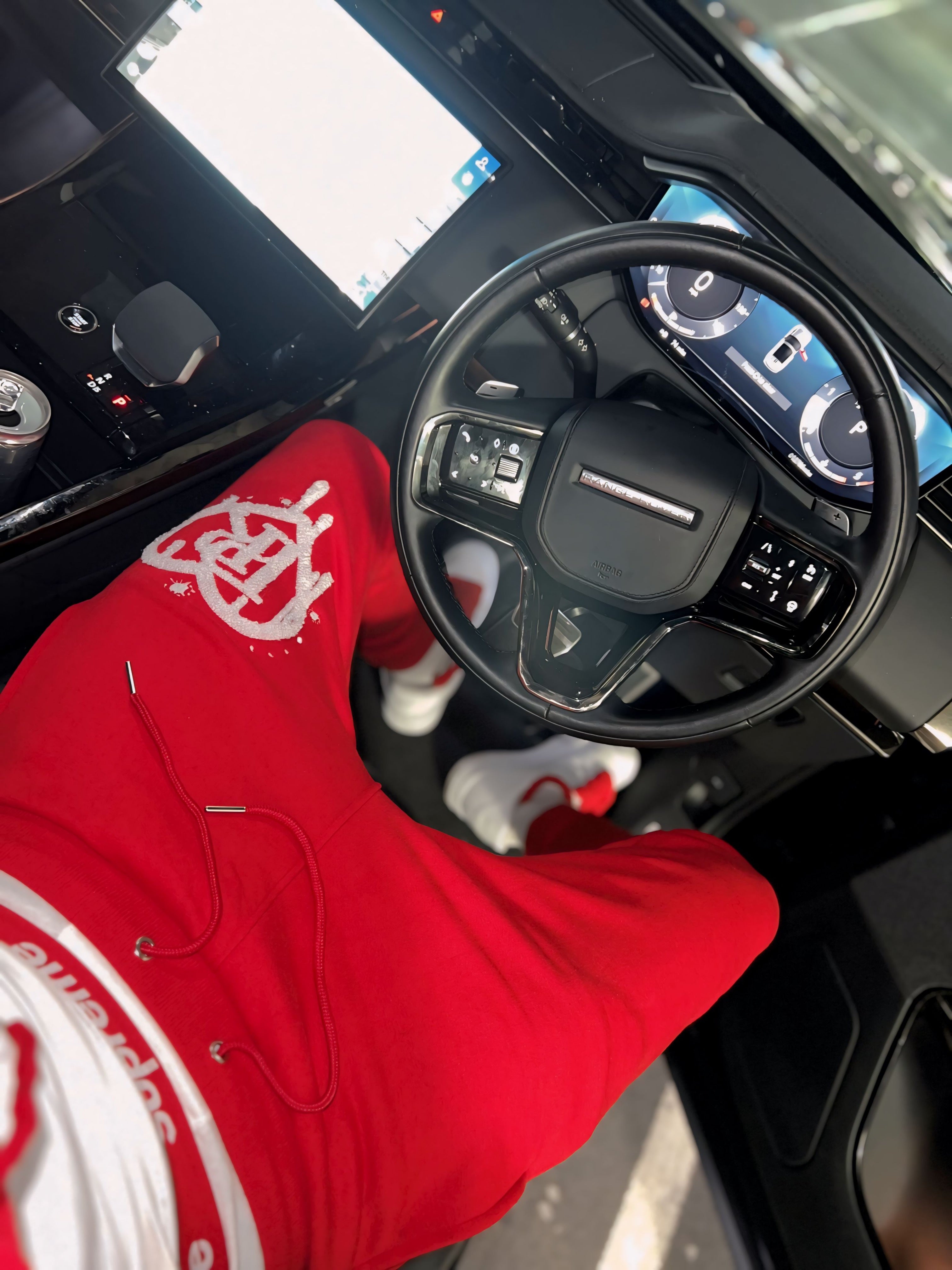 PR HD Blood Red Chenille Tracksuit Set