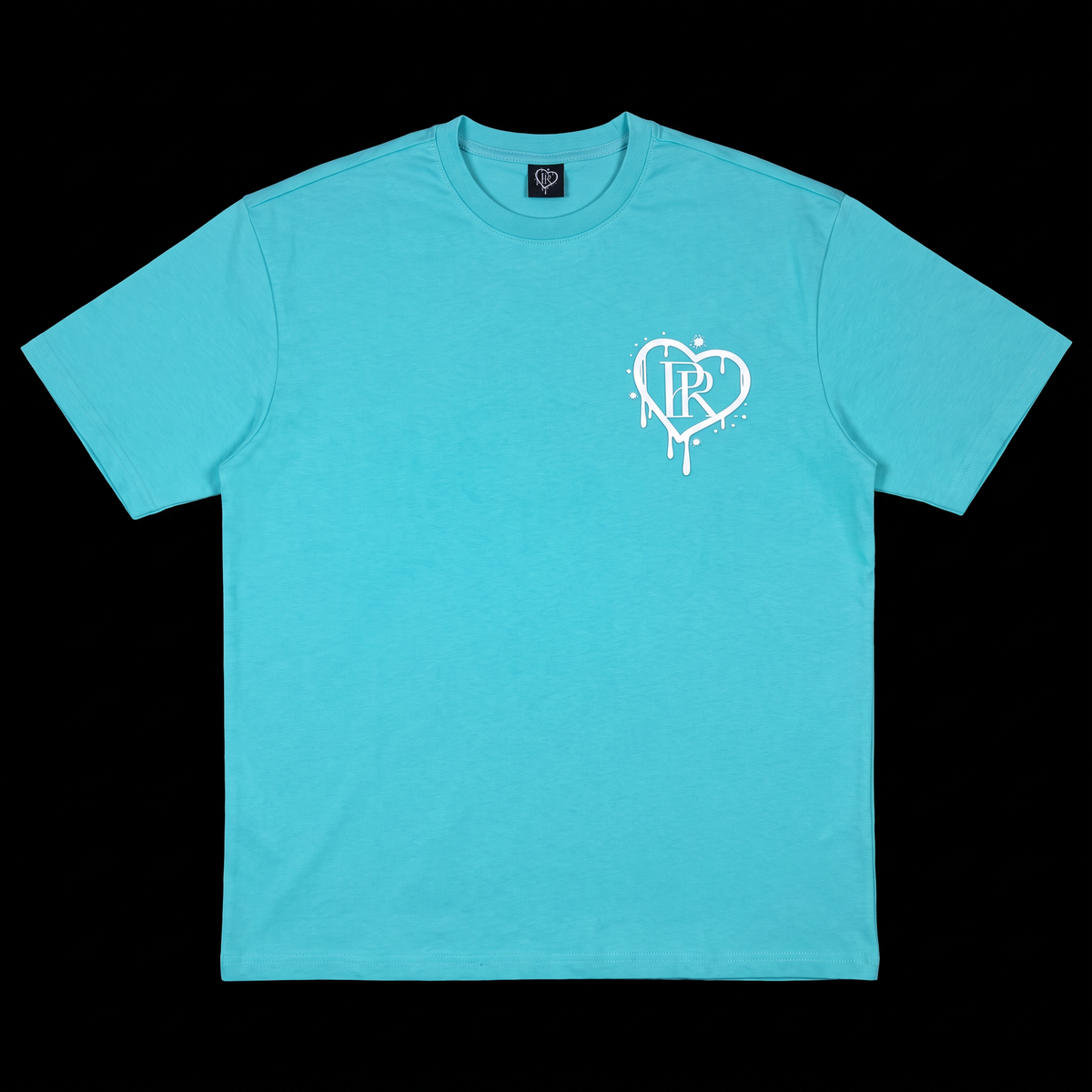 PR HD Teal Puff Print Tee