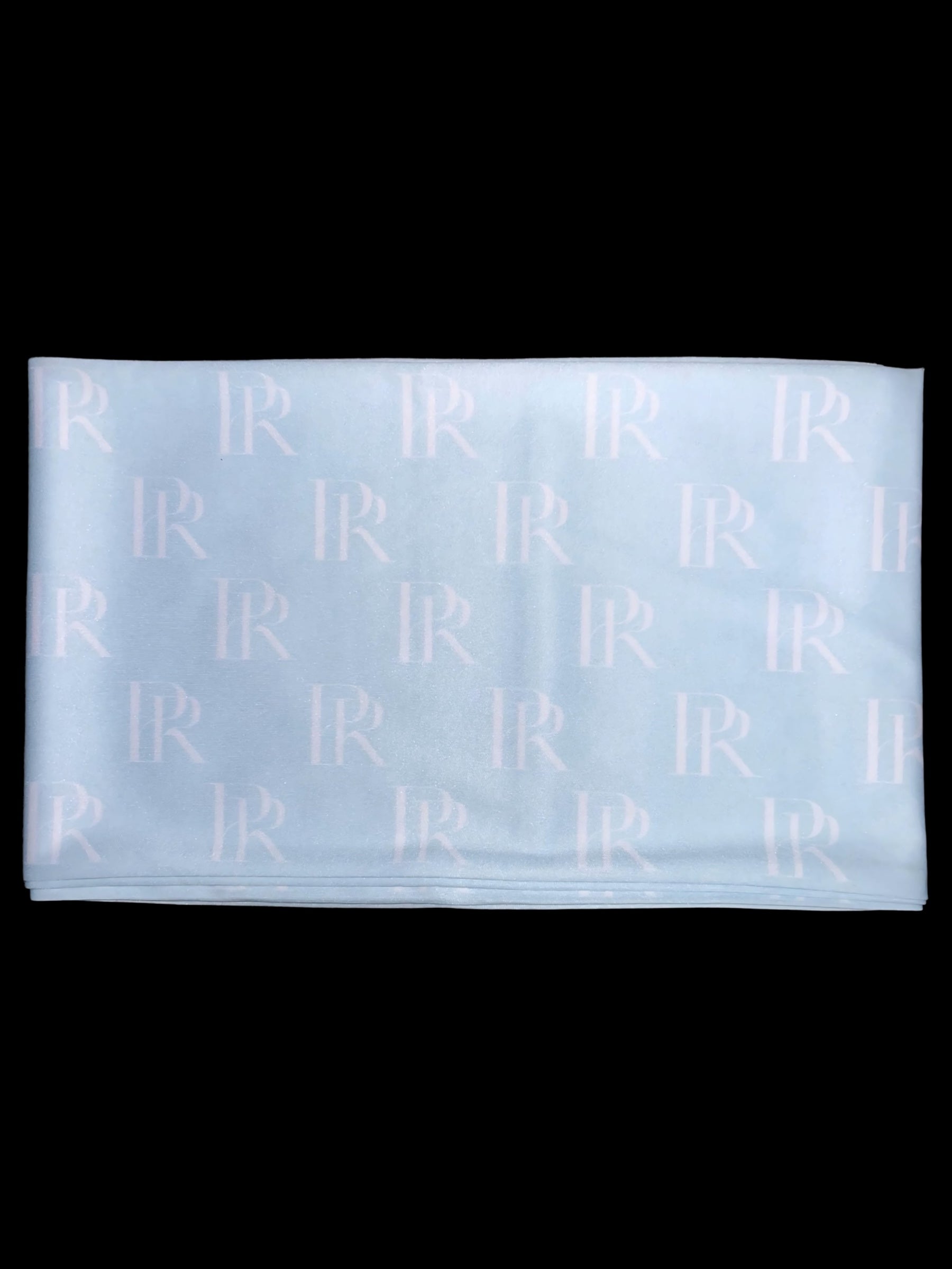 PR White on Blue Scarf