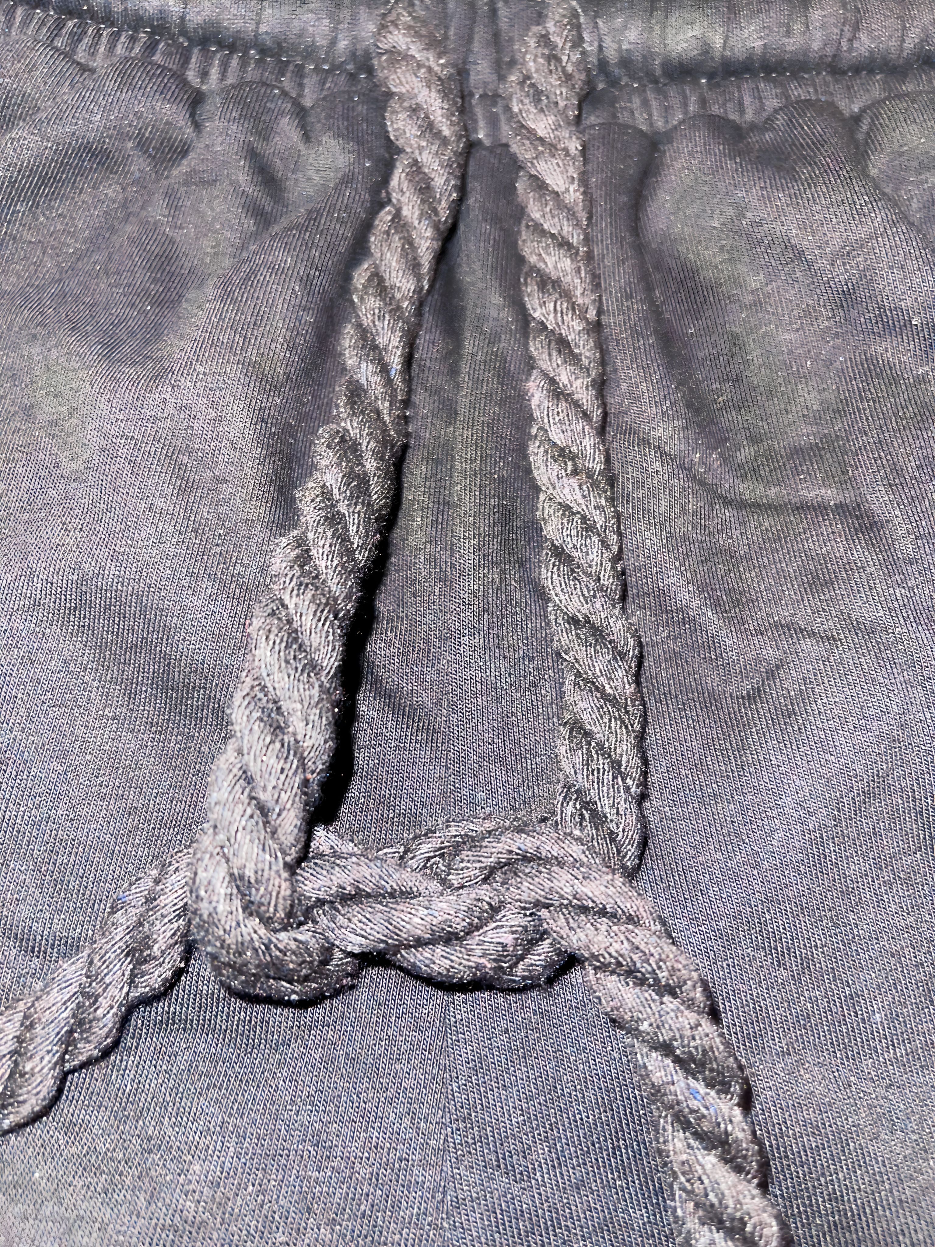 PR Roped Shorts 3D Puff Printed HD Black/Black