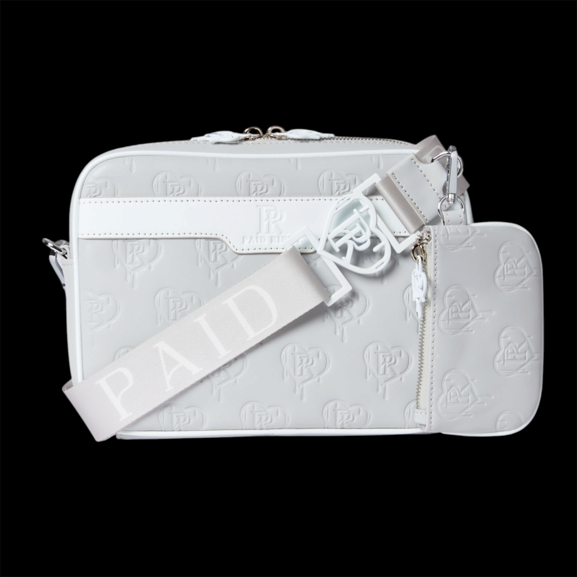 PR Messenger Bag - Grey x White