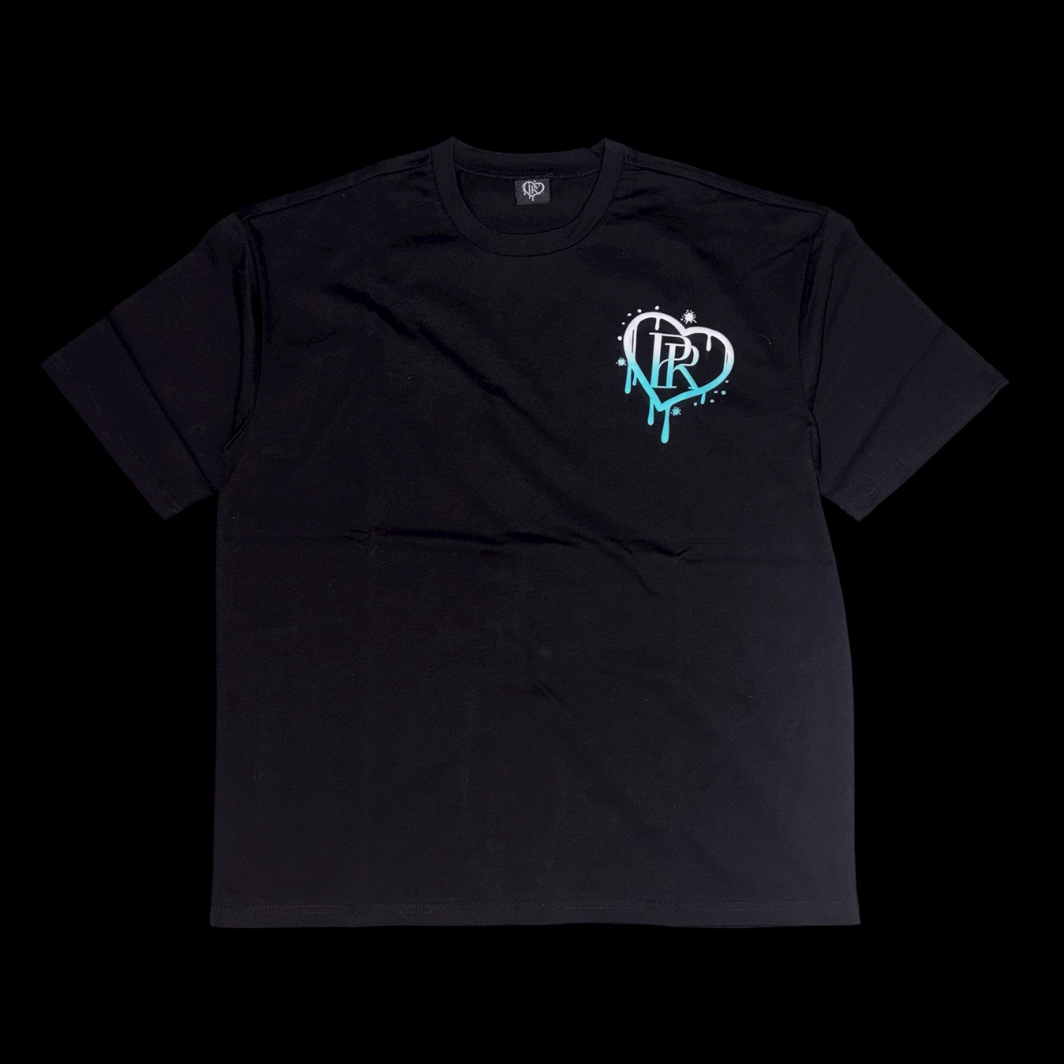 PR HD Black Puff Print Tee