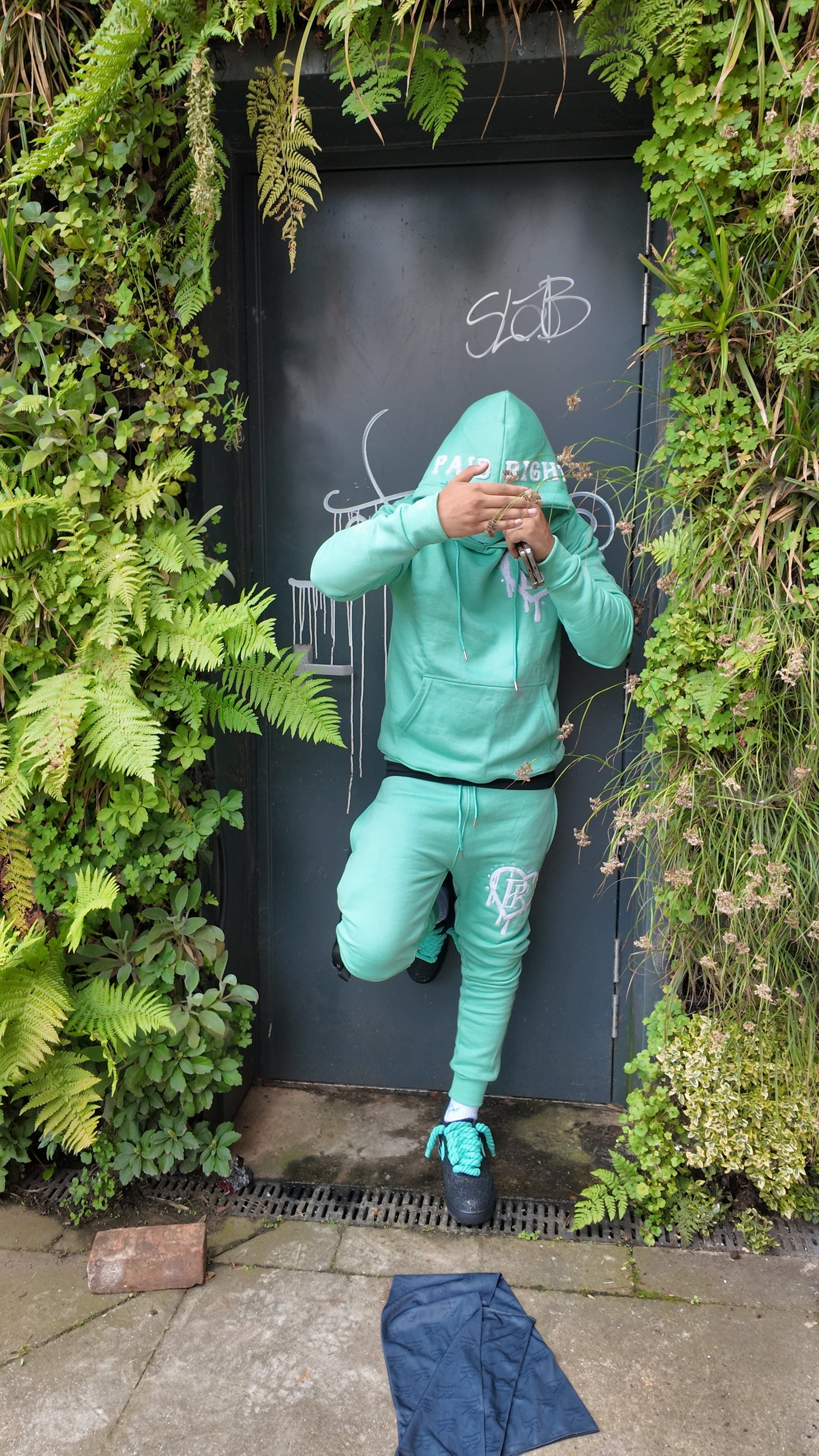 PR HD Tiffany Green Chenille Tracksuit Set