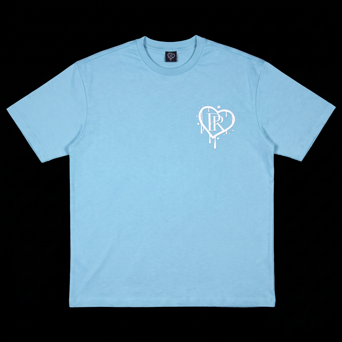 PR HD Baby Blue Puff Print Tee