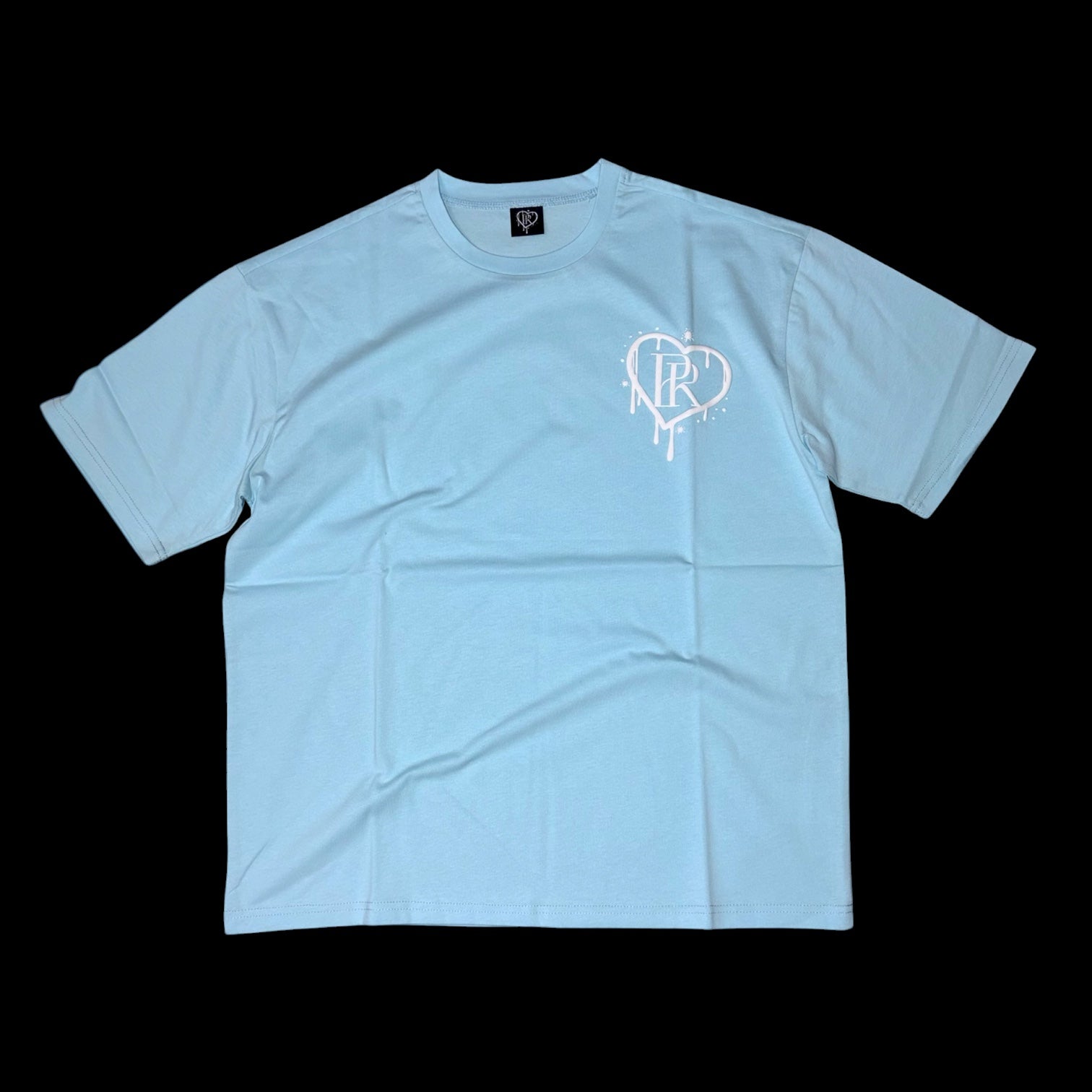 PR HD Baby Blue Puff Print Tee