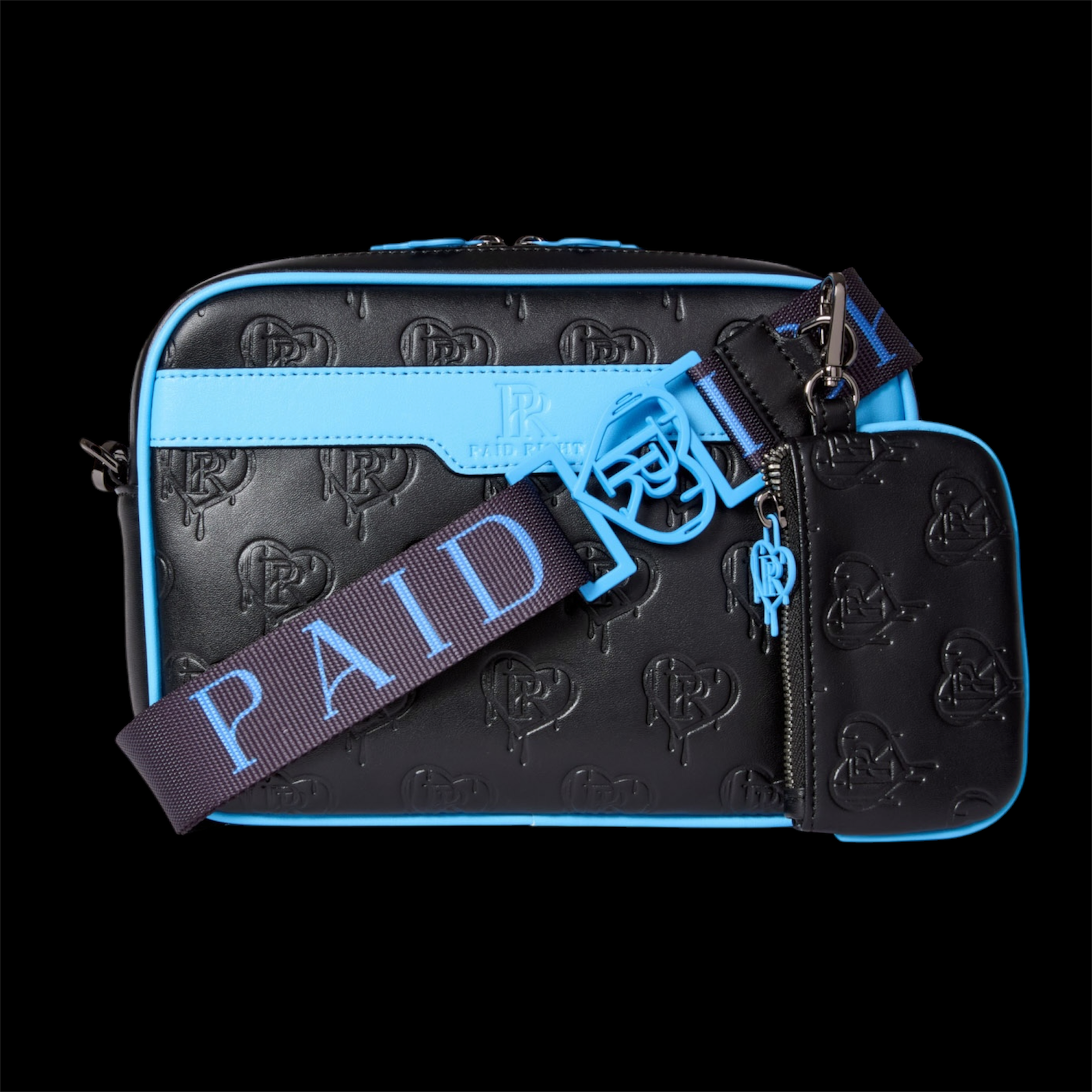 PR Messenger Bag - Black x Blue