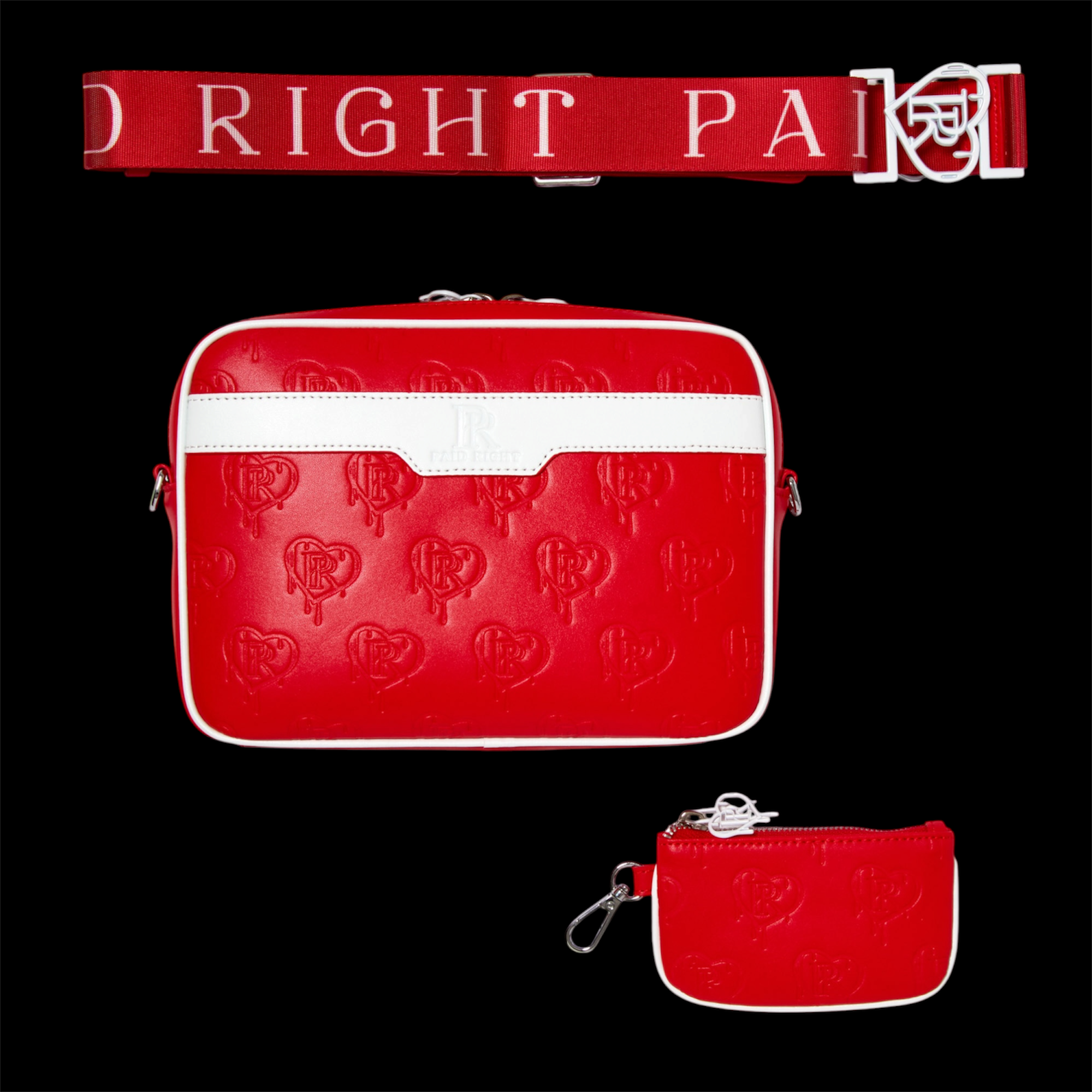 PR Messenger Bag - Classic Red x White