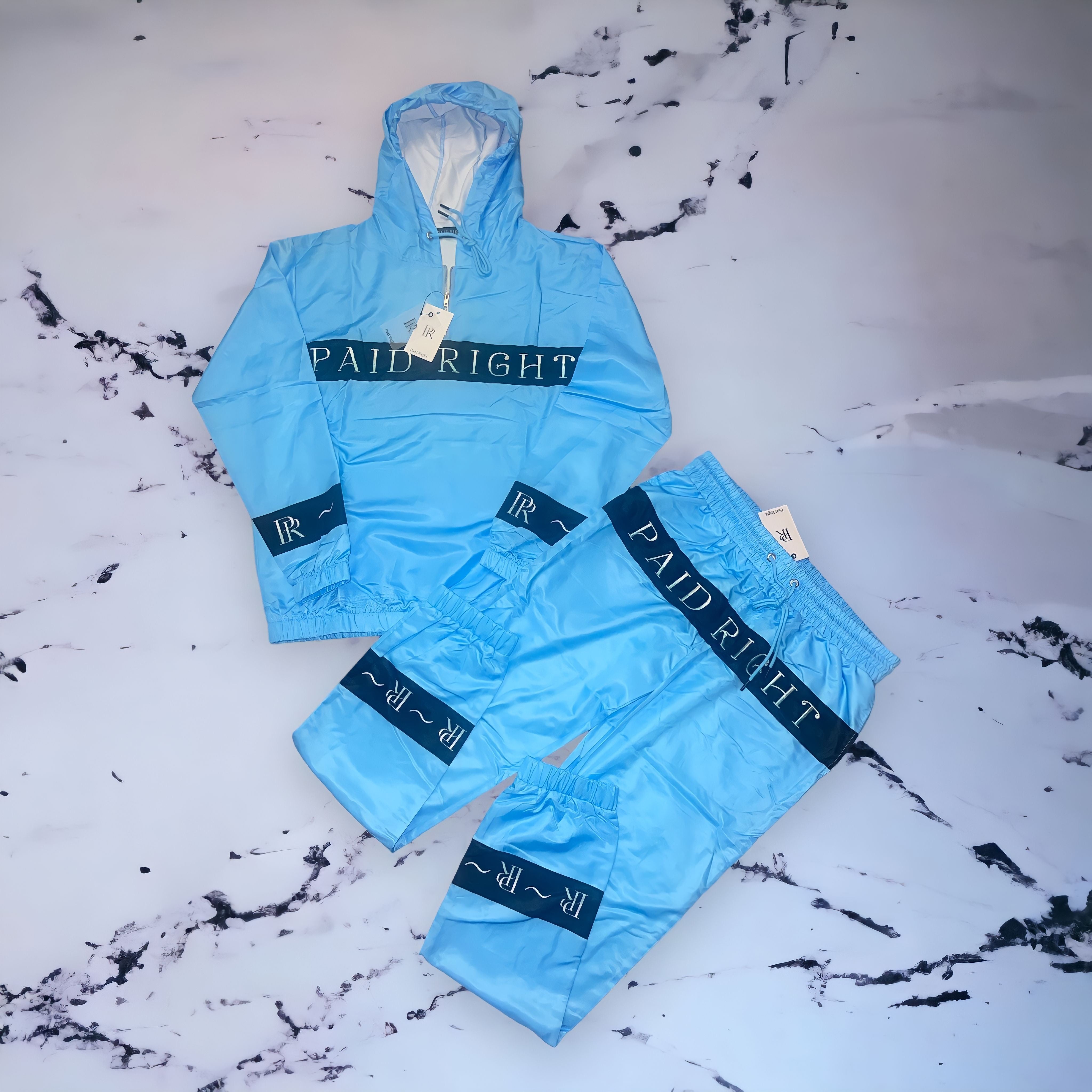 PR Embroidered Windbreaker - Blue